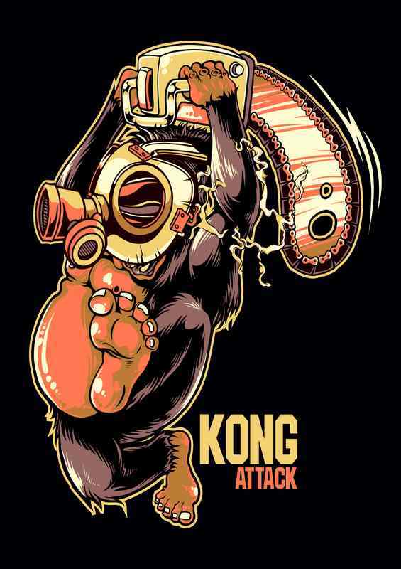 Kong Attack | Di-Bond
