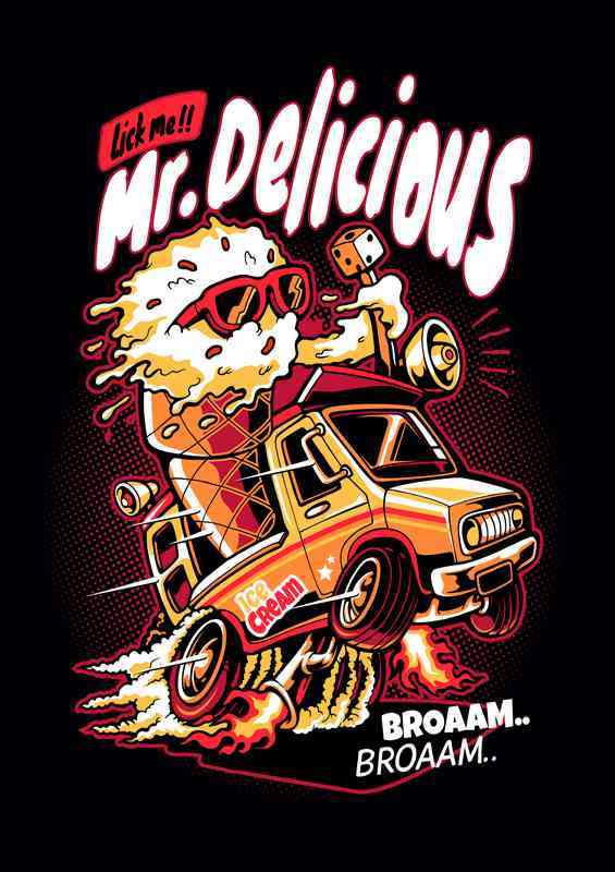 Mr Delicious ice cream | Poster