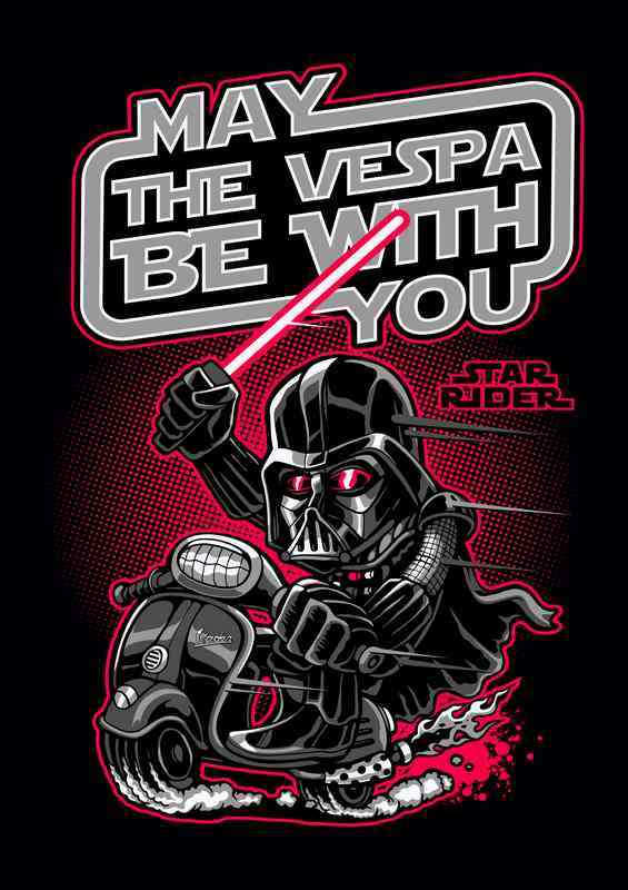 My the vespa be with you | Poster