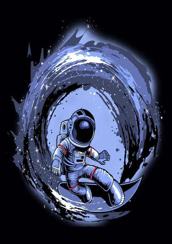 Surfing in space | Poster
