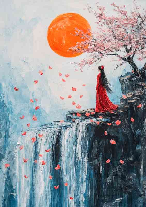 Painting style scumbling impasto fairy tale | Metal Poster