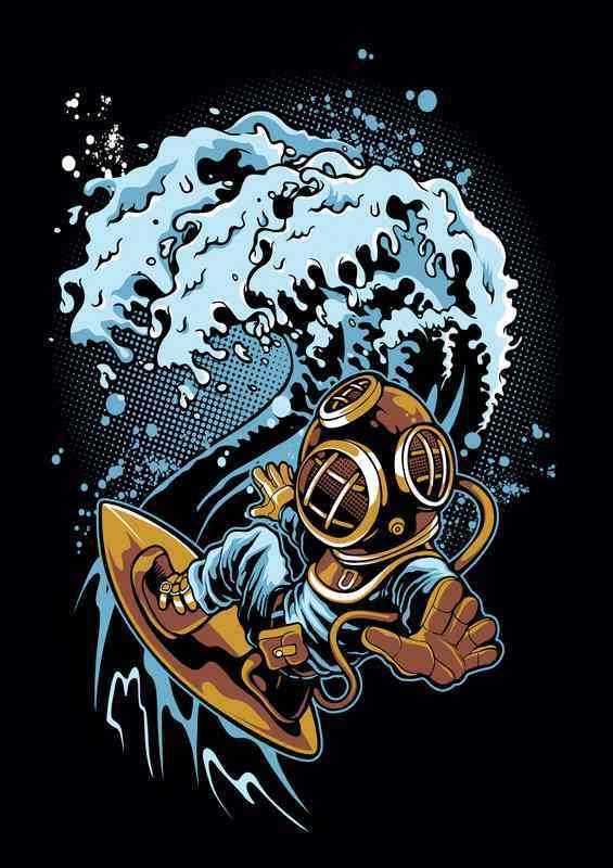 scuba | Metal Poster