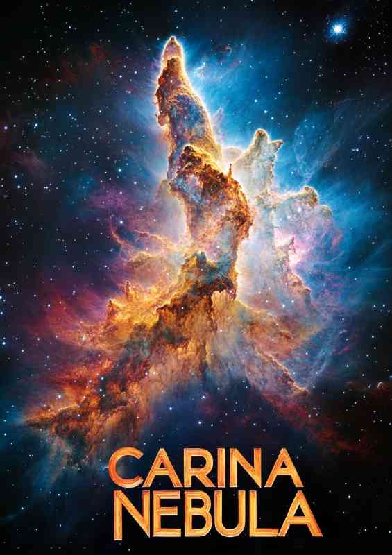 Carina Nebula with text space series | Poster