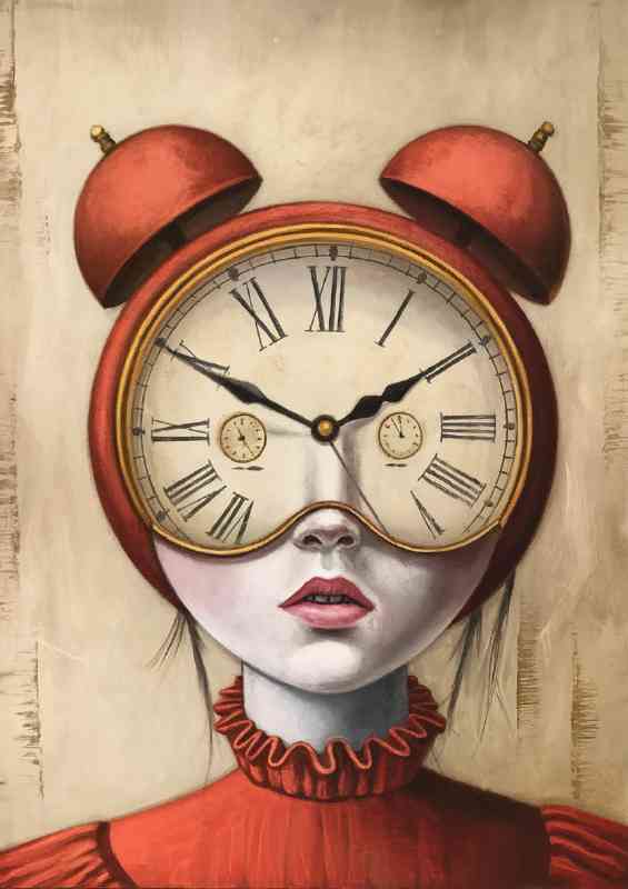 Surrealistic portrayal of a female figure | Metal Poster