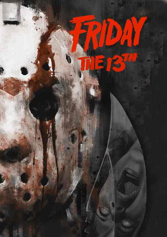 Friday half face horror | Canvas