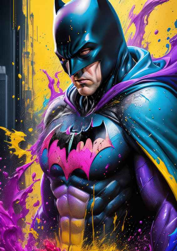 Dreams Batman splash art style | Metal Poster