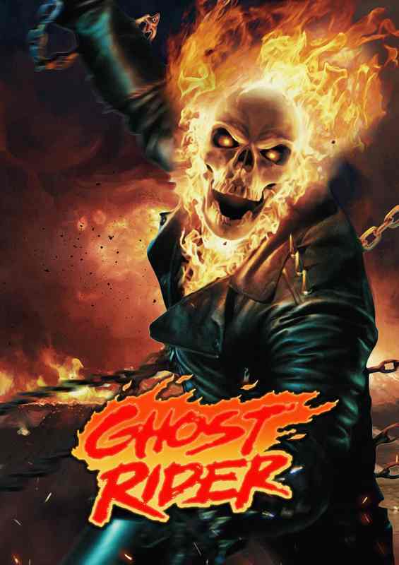 Ghost Rider flames | Canvas
