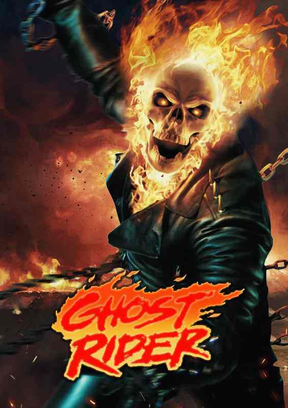 Ghost Rider flames | Di-Bond