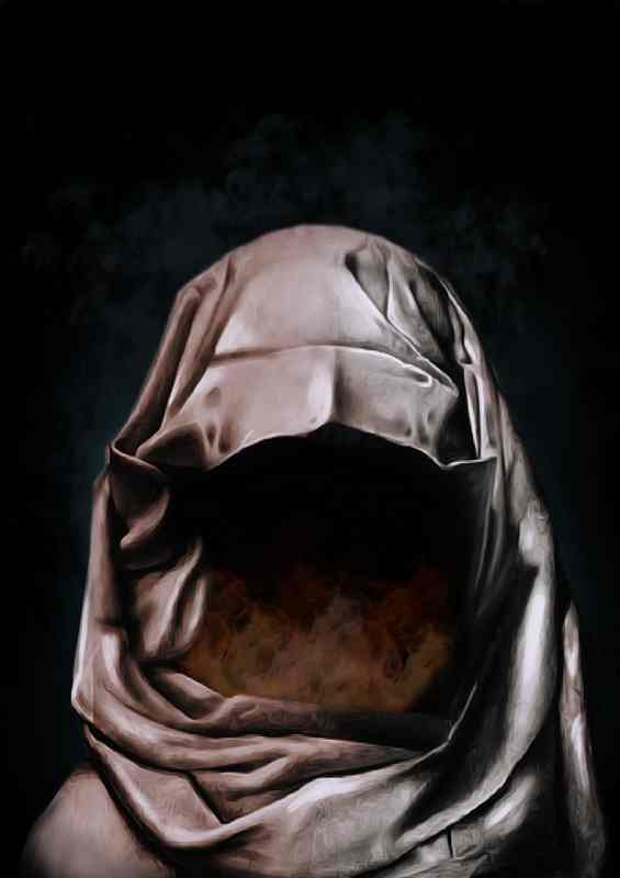 Hollow the lady behind the cloak | Di-Bond