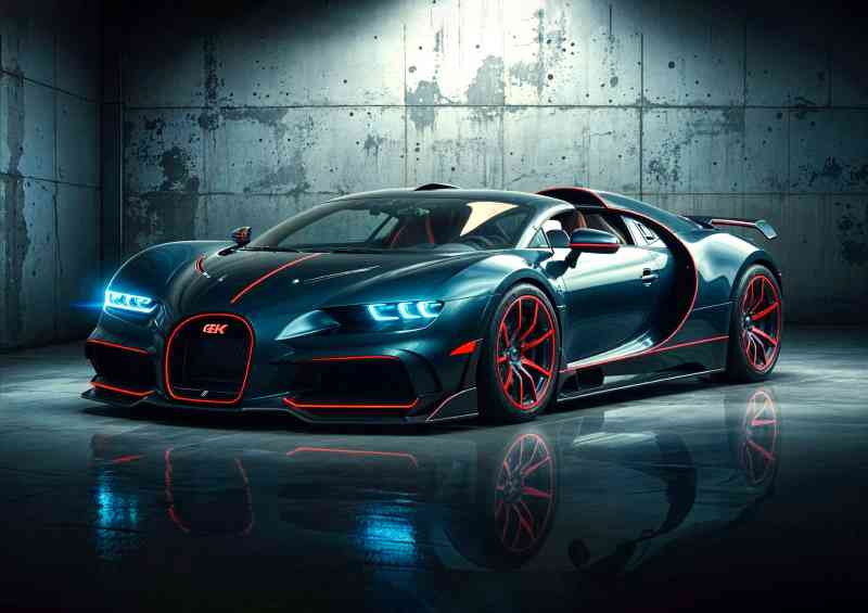 Bugatti chiron power supercar | Poster