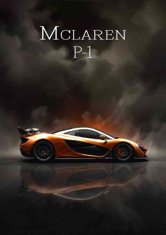 Mclaren p1 bronze super sports car | Poster