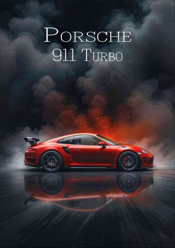 Porsche 911 turbo style | Metal Poster