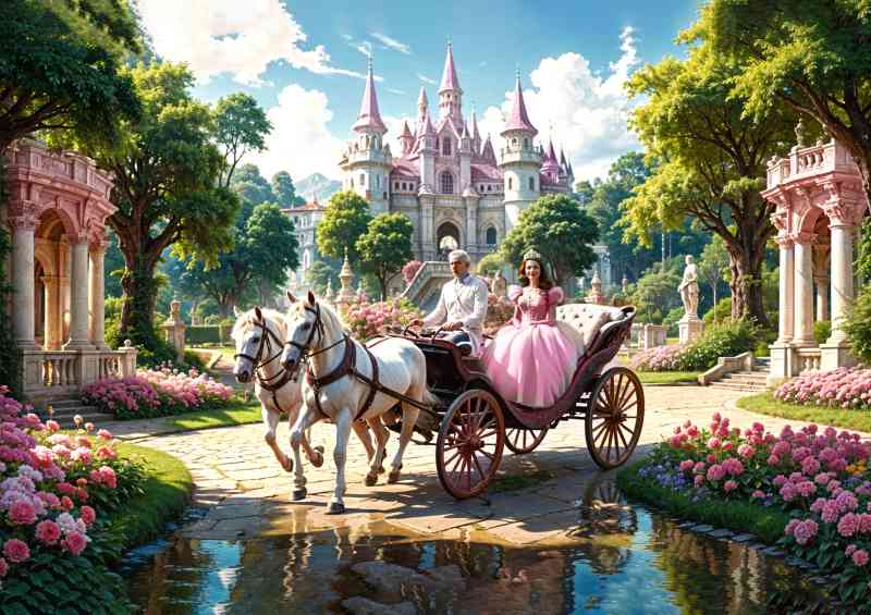 Princess leaving the castle | Metal Poster