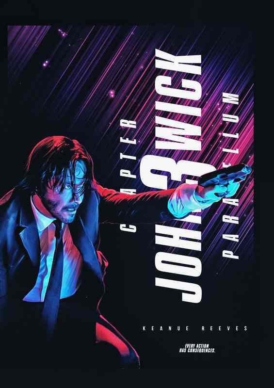 John Wick Chapter | Metal Poster