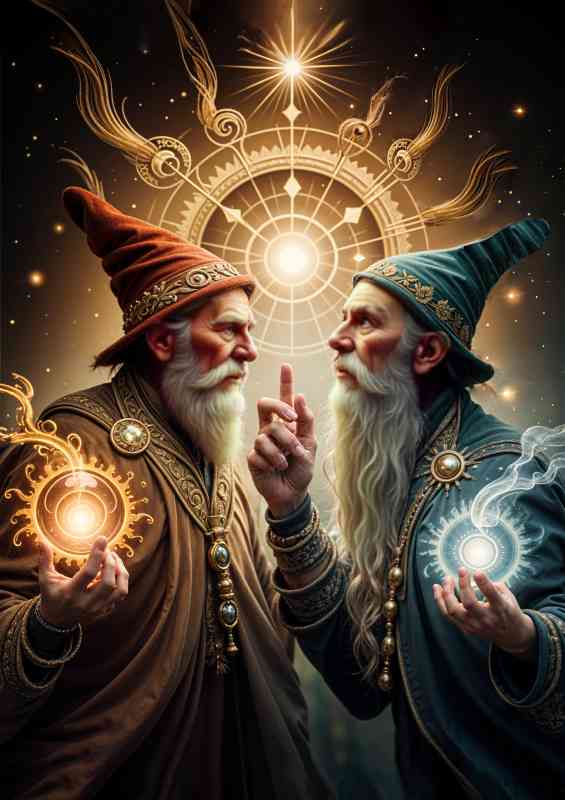 Two wizzards making spells | Di-Bond