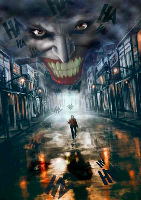 Joker down the street | Canvas