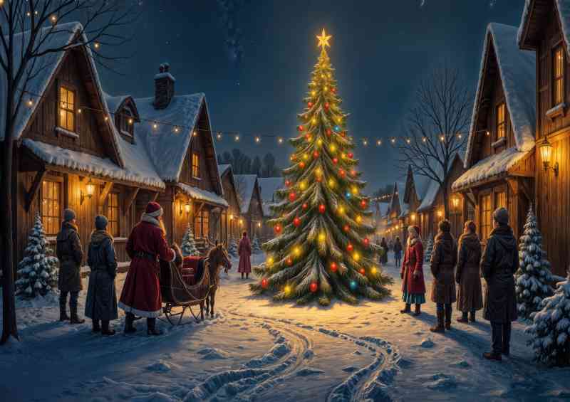 The christmas village | Canvas