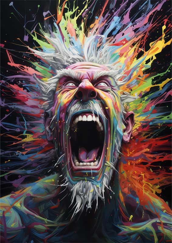 Abstract Emotion Burst of colour | Canvas