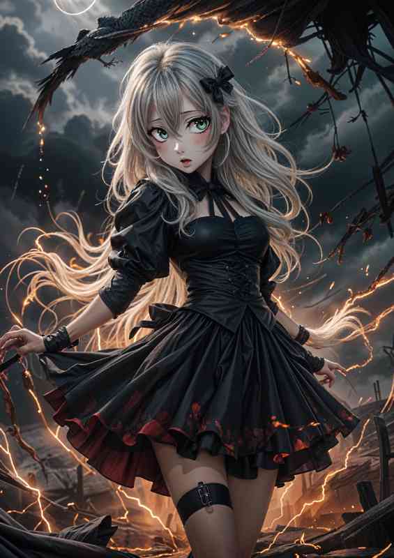 Animae girl dark slayer | Di-Bond