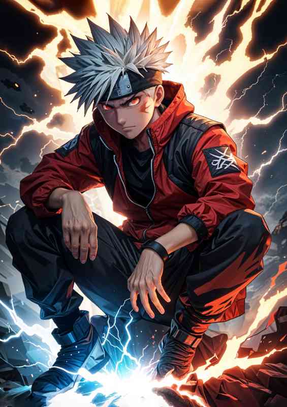 Anime Kakashi Hatake Lightning | Di-Bond