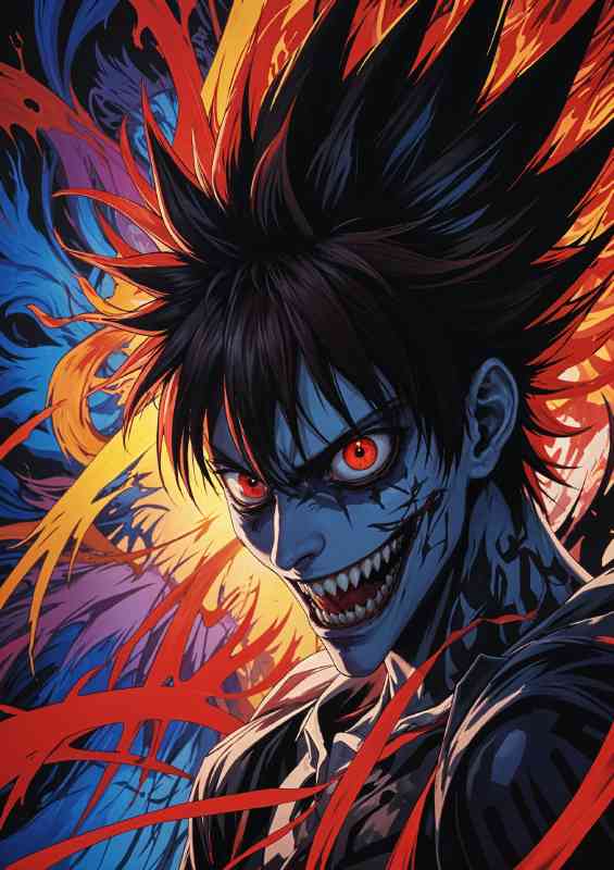Death note male anime character | Metal Poster
