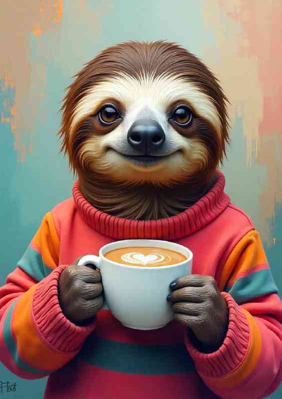 Slough enjoying the morning coffee | Poster