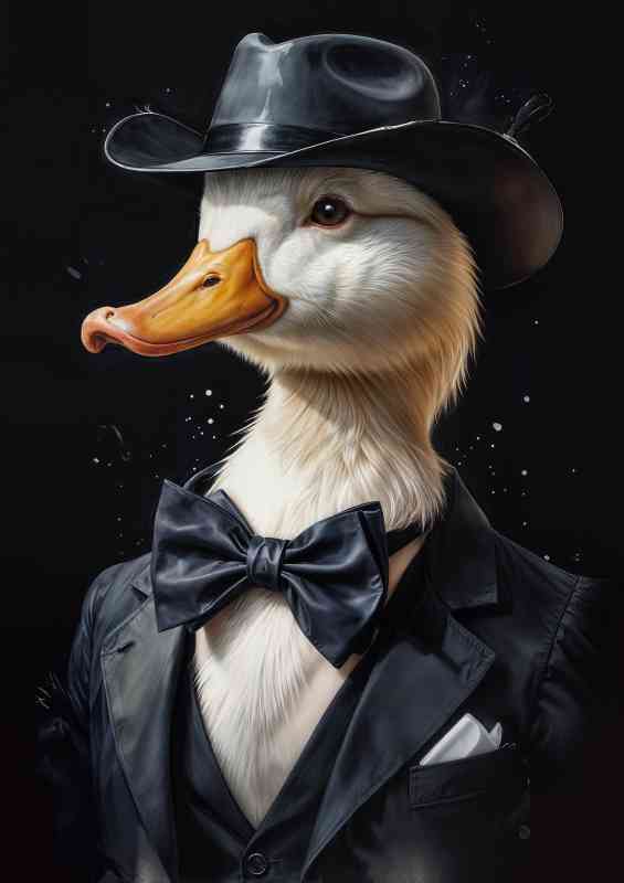 The gangster duck | Canvas