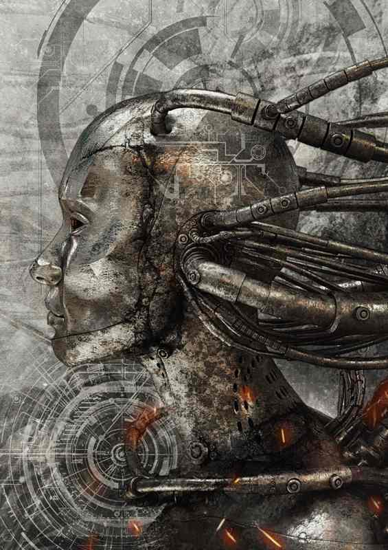 The world of a robot | Metal Poster