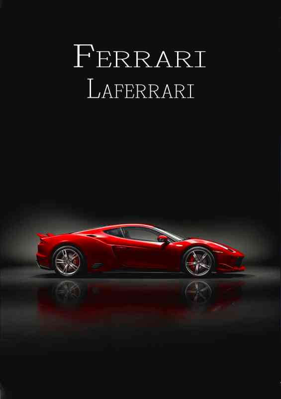 Ferrari laferarri supercar style | Metal Poster