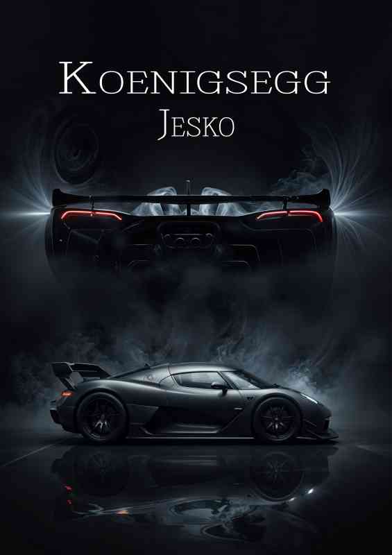 Koenigsegg jesko style | Metal Poster