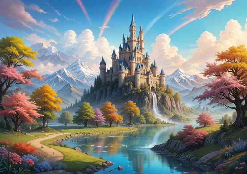 The enchanting castle by the lake | Di-Bond