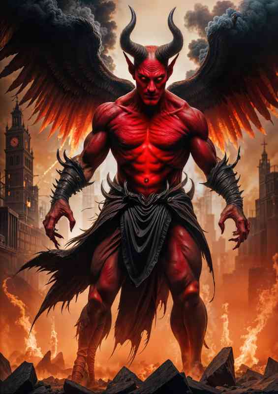 The horned devil in the city | Poster