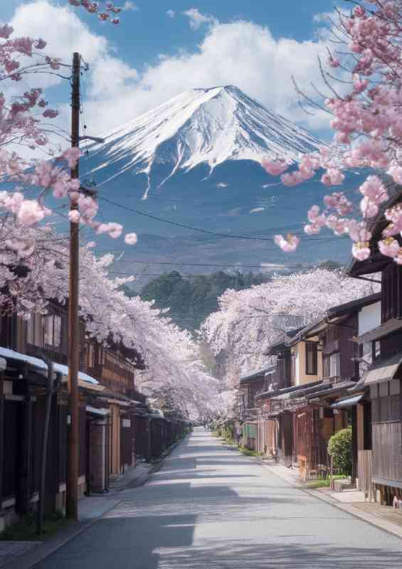 Scene of a traditional japanese street | Poster