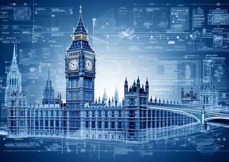 Big Ben Blueprint pride | Di-Bond