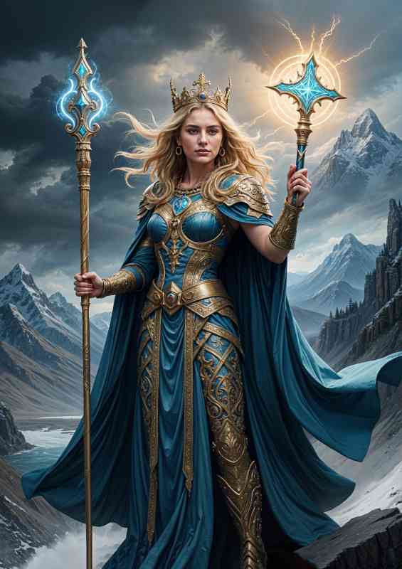 Frigg Goddess of love norse mythology gods | Poster
