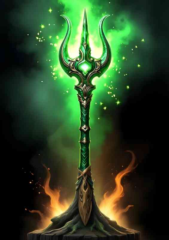Lokis Scepter stagg norse mythology god | Canvas