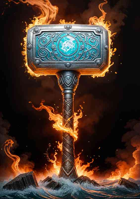 Mjollnir hammer thor norse god | Di-Bond