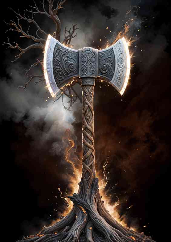 Norse odins axe from the tree of life | Di-Bond