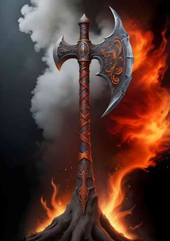Vikings choice of wepon norse mthology | Metal Poster