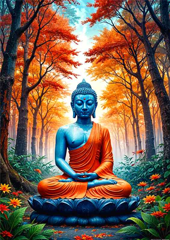 Lord Buddha the enlightened one | Metal Poster