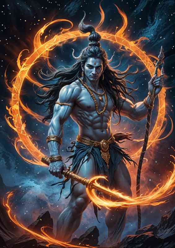 Lord Shiva Hindu diety | Metal Poster