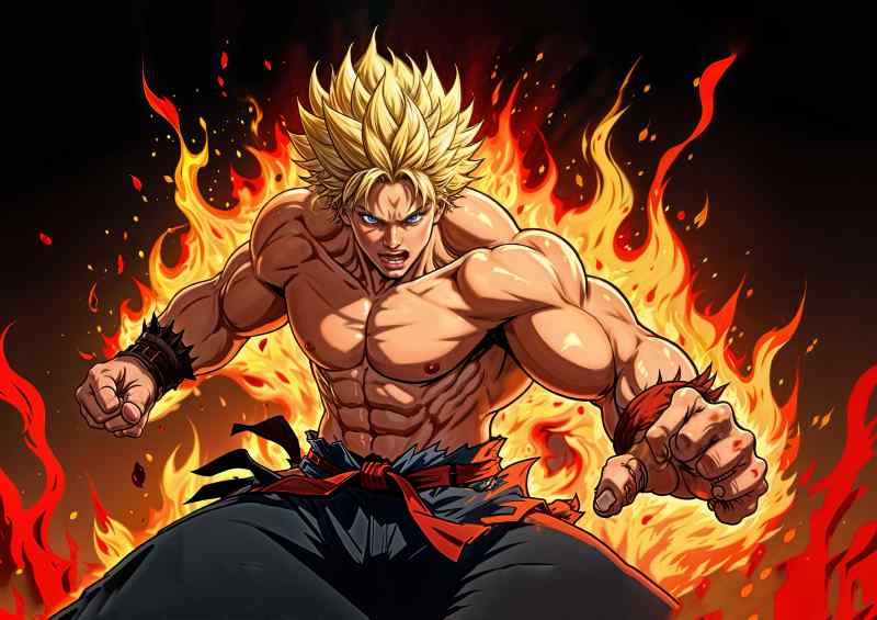 yu gioh style animae | Metal Poster