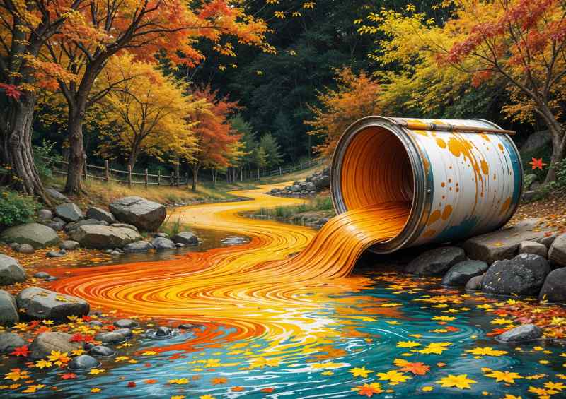 Painted autumn | Poster