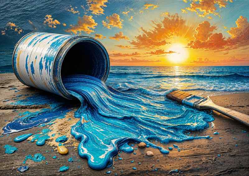 Painting by the sea | Di-Bond