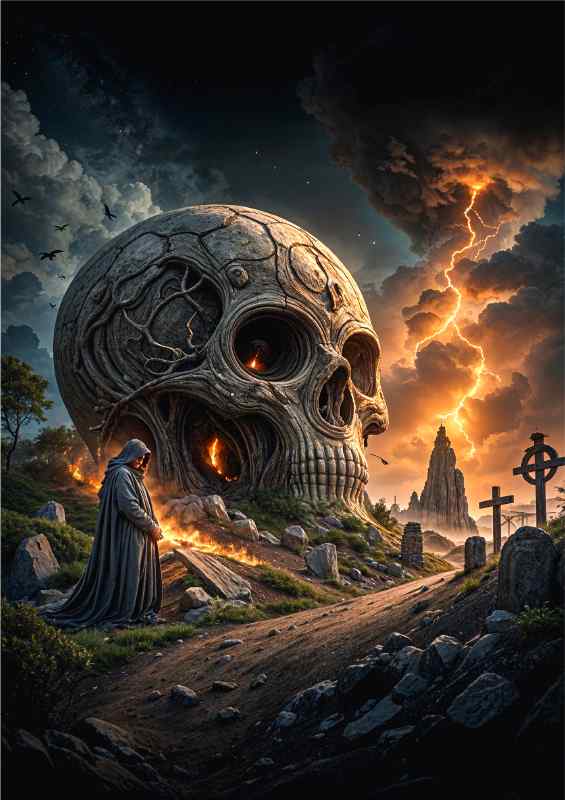 Skull graves | Canvas