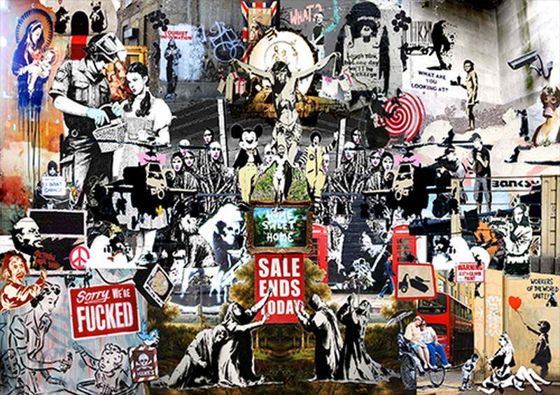 Banksy collage | Poster