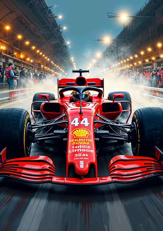 The working team ferrari and lewis | Metal Poster