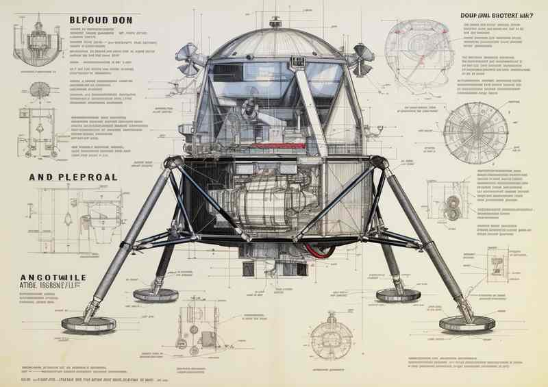 Moon Landing Engineering Marvel | Poster