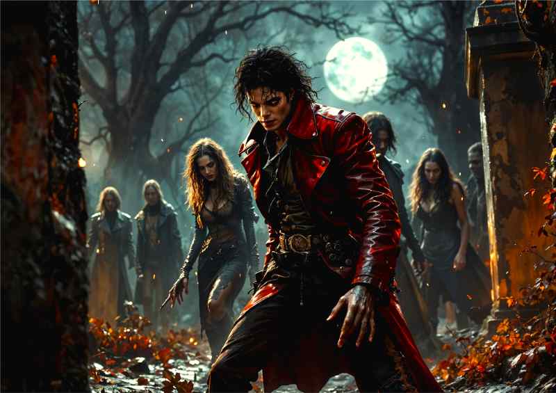 Michael jackson thriller graveyard | Poster