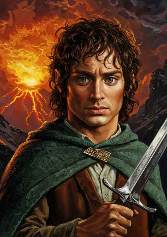 Close Up of Frodo | Canvas